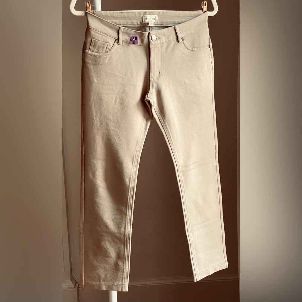 Tan Stretch Cropped Pant / L